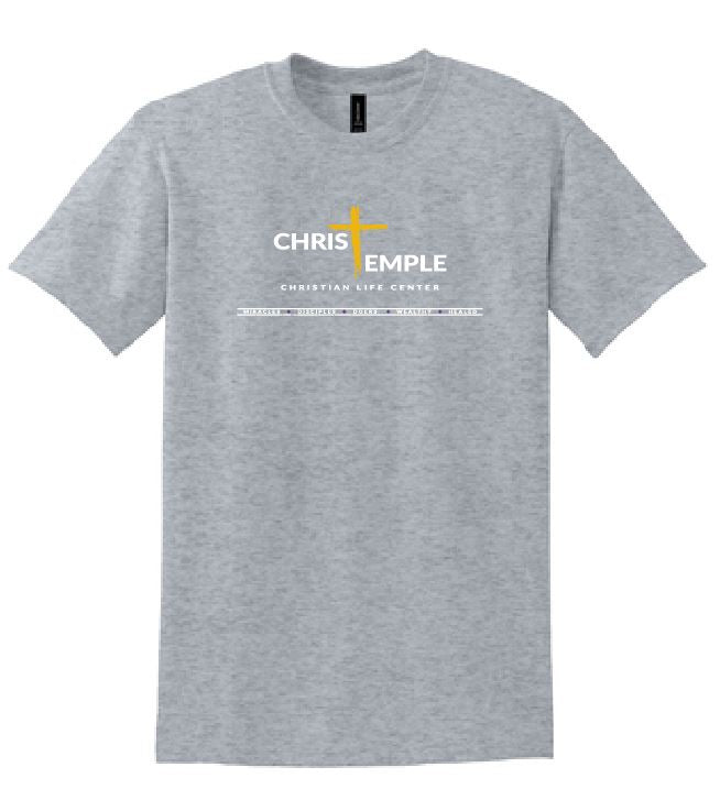 Christ Temple T-Shirt - Golden Cross