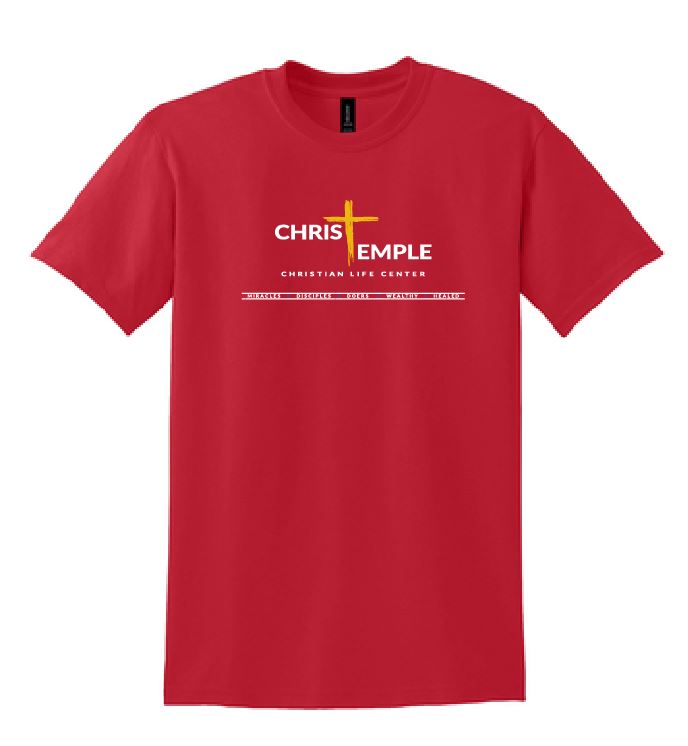 Christ Temple T-Shirt - Golden Cross