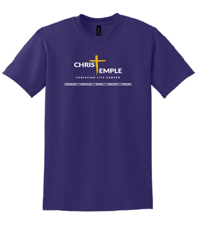 Christ Temple T-Shirt - Golden Cross