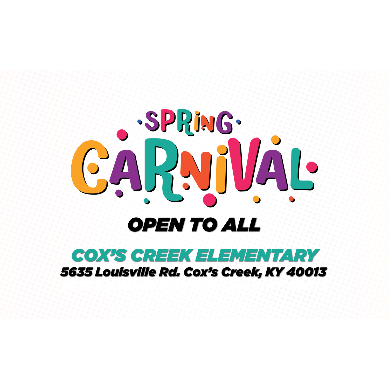 COX'S CREEK 2026 SPRING CARNIVAL