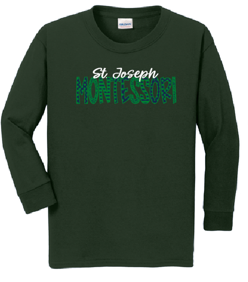 St. Joseph Montessori Design 1 (Long Sleeve) YOUTH